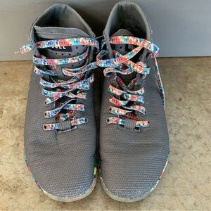 Nobull Gray Kaleidoscope High Top Trainers Size M7/W 8.5